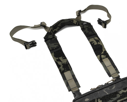 RONE x MOD TAC ACS Wide Chest Rig Straps (Limited Multicam Black/Ranger Green)